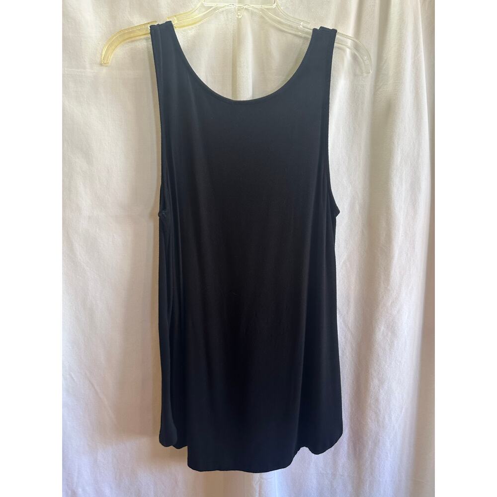 Happy Camper Graphic Tank Top Womens Large Black - Picture 5 of 5